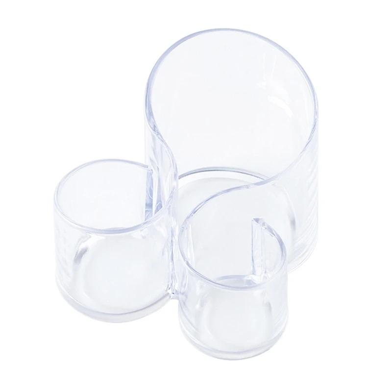 

3 Compartments Pen Container Cup Stationery Makeup Brush Holder for Women Girl