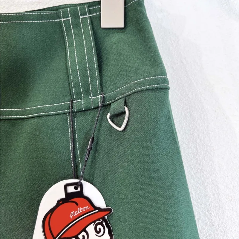 Women's Casual Slim A-line Pleated Ruffle Short Mini Denim Skirts With Shorts