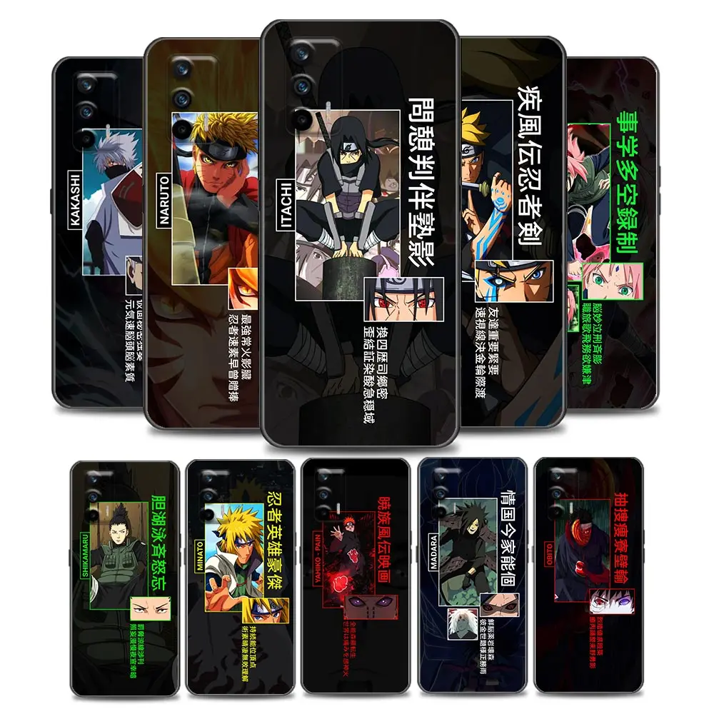 

Pain Anime Naruto Kakashi Sakura Phone Case for Realme Q2 C20 C21 V15 5G 8 5G C25 GT Neo V13 5G X7 Pro Ultra C21Y Soft Silicone