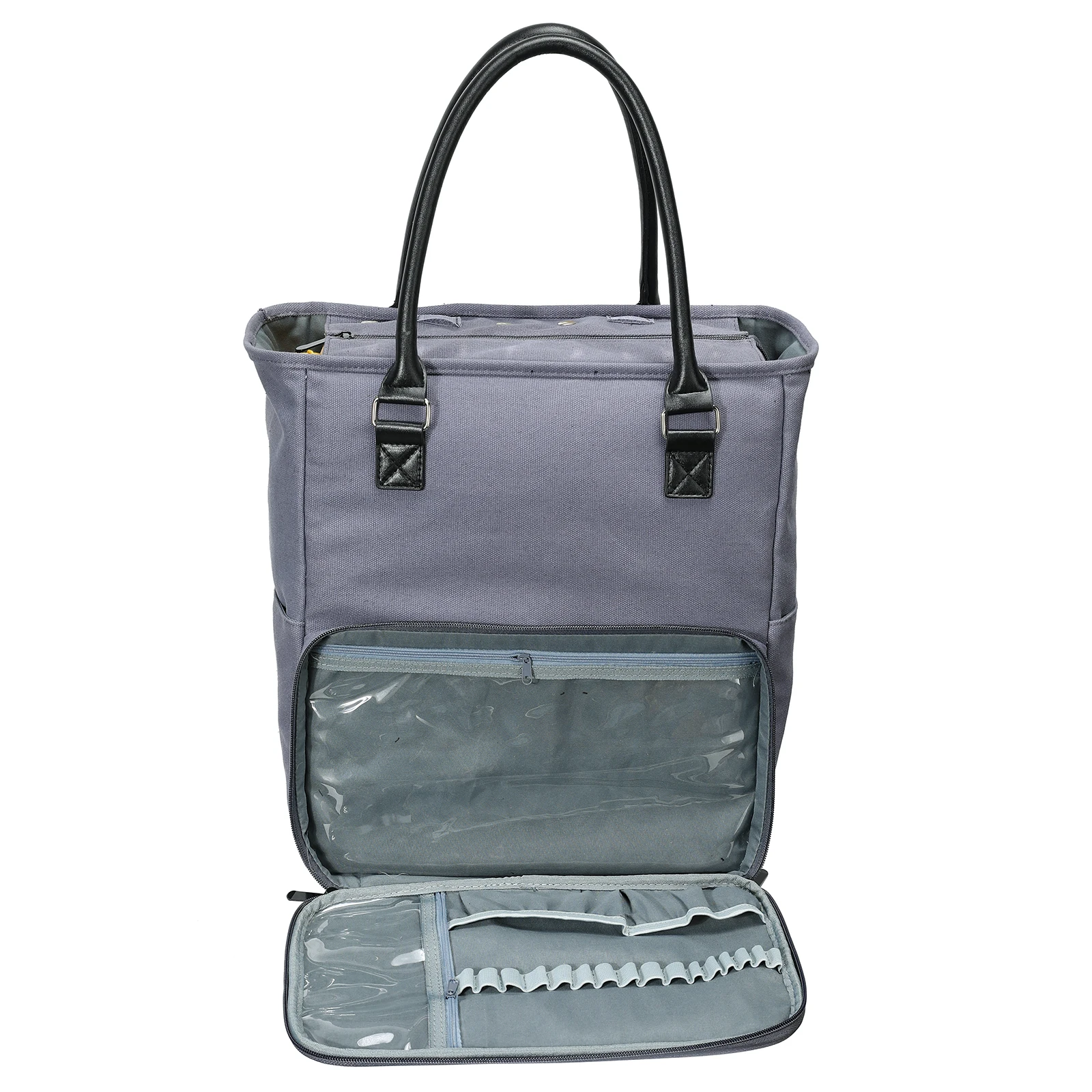 

Hot Waterproof Yarn Storage Bag Canvas Knitting Tote Bag Portable Sewing Accessories Bag for Thread Wool Yarn Crochet Hooks Kit