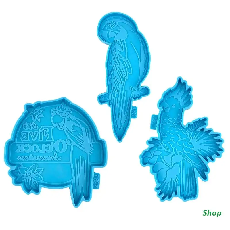 

Форма для подставки в виде попугая L5YC, силиконовые формы для смолы, прозрачный клей «сделай сам», круглая форма для хранения, форма для изгот...