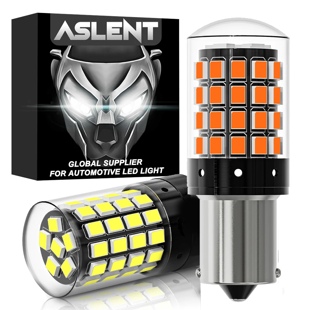 

2x1156 P21W BA15S PY21W BAU15S 1157 BAY15D P21/5W 7440 W21W 7443 2835 54SMD стандартная лампа 12 В для указателей поворота