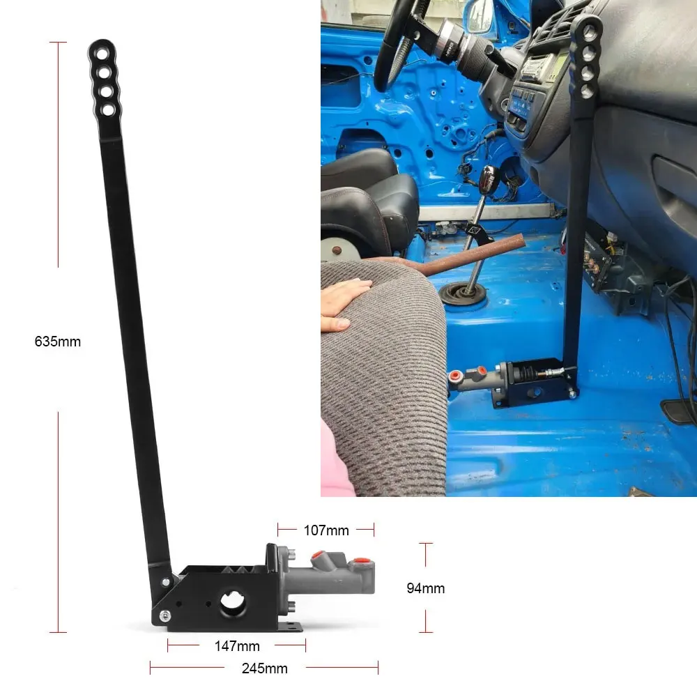 

JDM 63cm Universal Long Vertical Hydraulic Handbrake Hydro E-brake Drift Race Hand Applicable to Honda Toyota Volkswagen