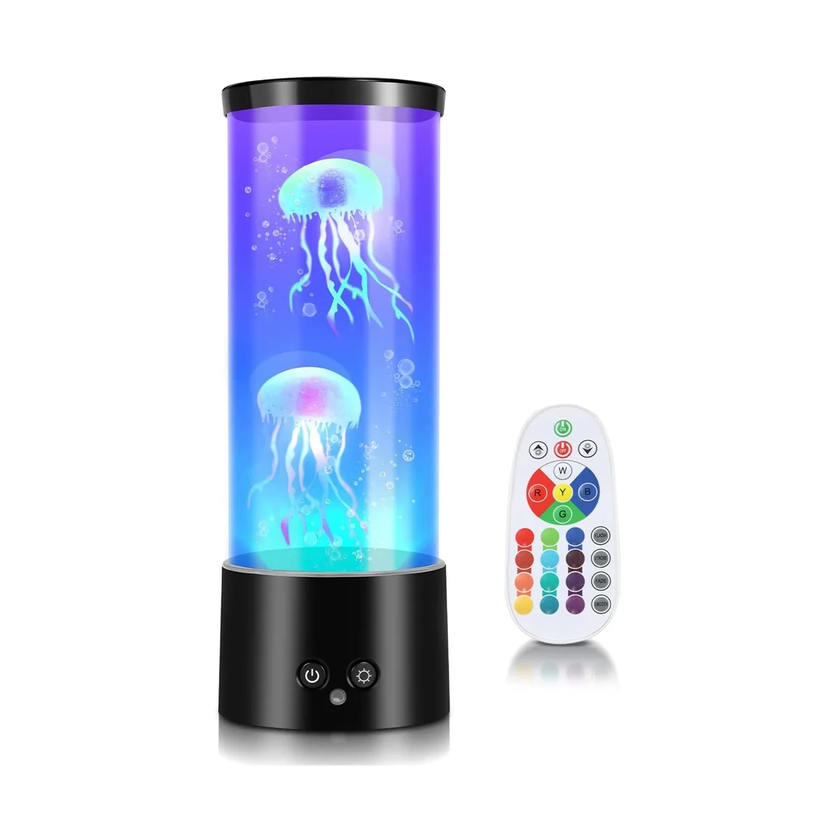 

RGB Jellyfish Lamp Jellyfish Aquarium with Remote Control Lava Lamp Coloured Mood Light for Home Office Decoration