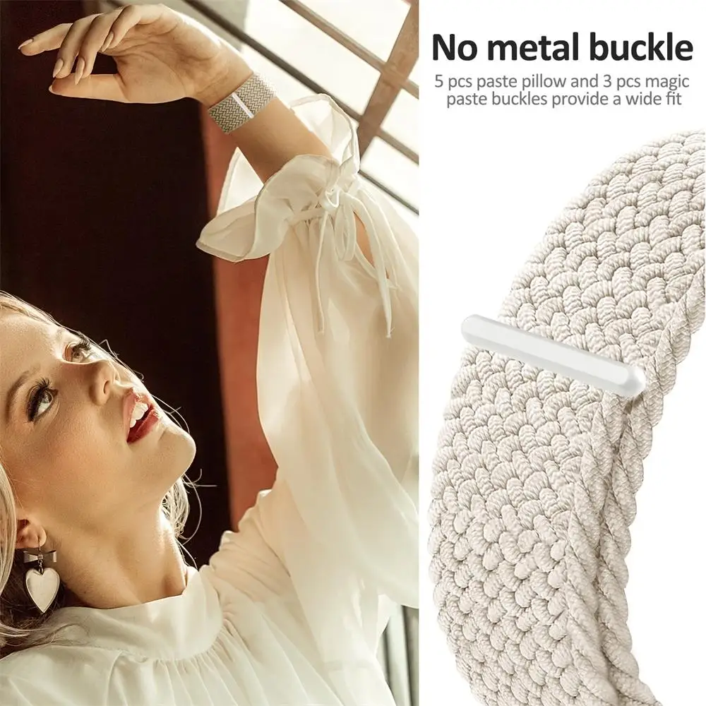 Ремешок Плетеный для Xiaomi Redmi Watch 4 регулируемый спортивный браслет нейлоновый