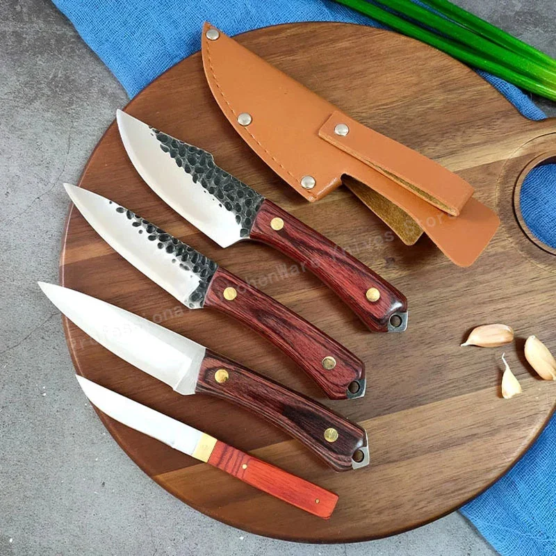 Ручные кованые ножи для обвалки мяса tasaki из нержавеющей стали приготовления пищи