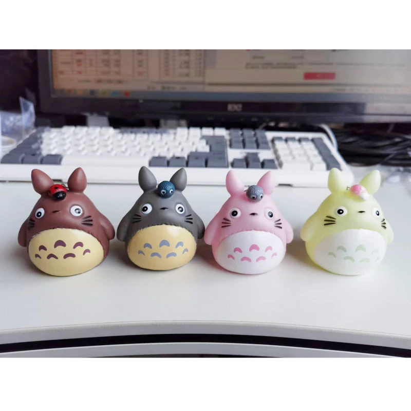 Милый аниме мультфильм Тоторо Chaem подвеска брелок искусственный мех Женская