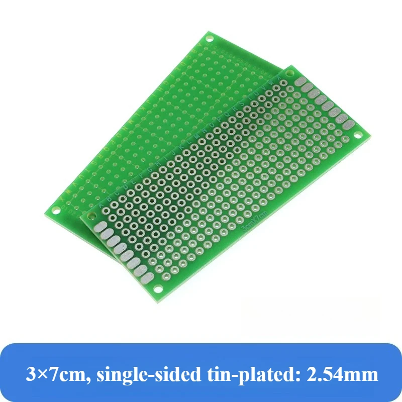 Фото Универсальная односторонняя плата PCB с 7 отверстиями, 9 линиями, 18*30, экспериментальная плата 15*20 см №4