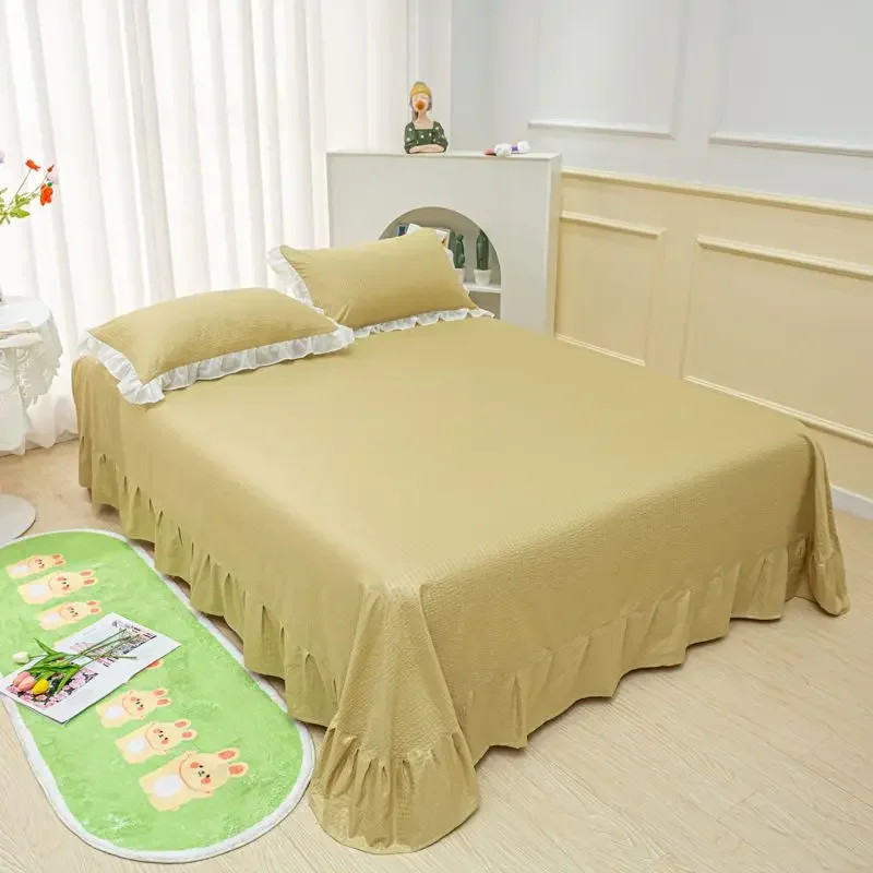 Простыни плоские однотонные удобные нескользящие простыни Антибактериальный