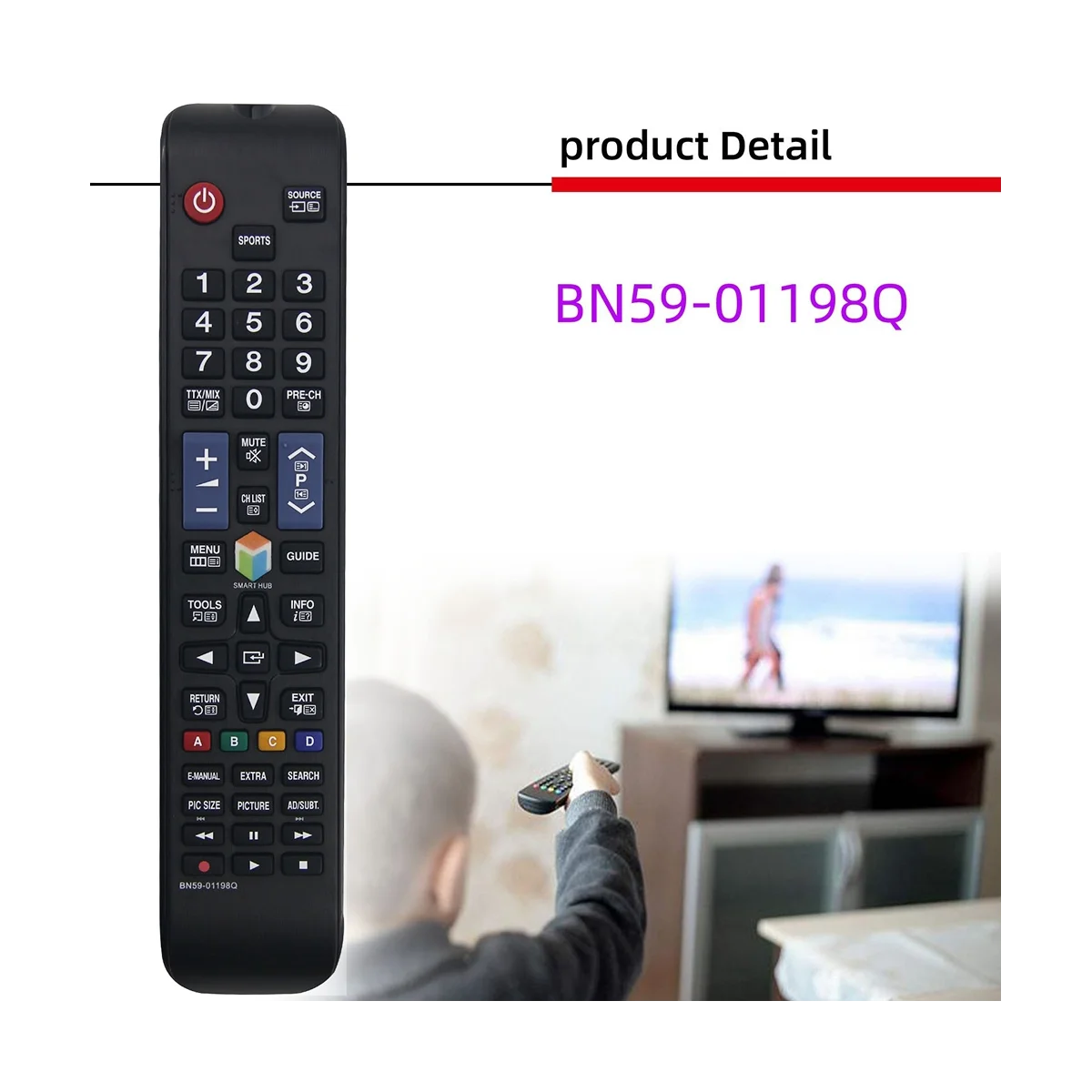 

BN59-01198Q сменный пульт для Samsung Smart TV UE40JU6445K UE55JU6445K T32E390SX