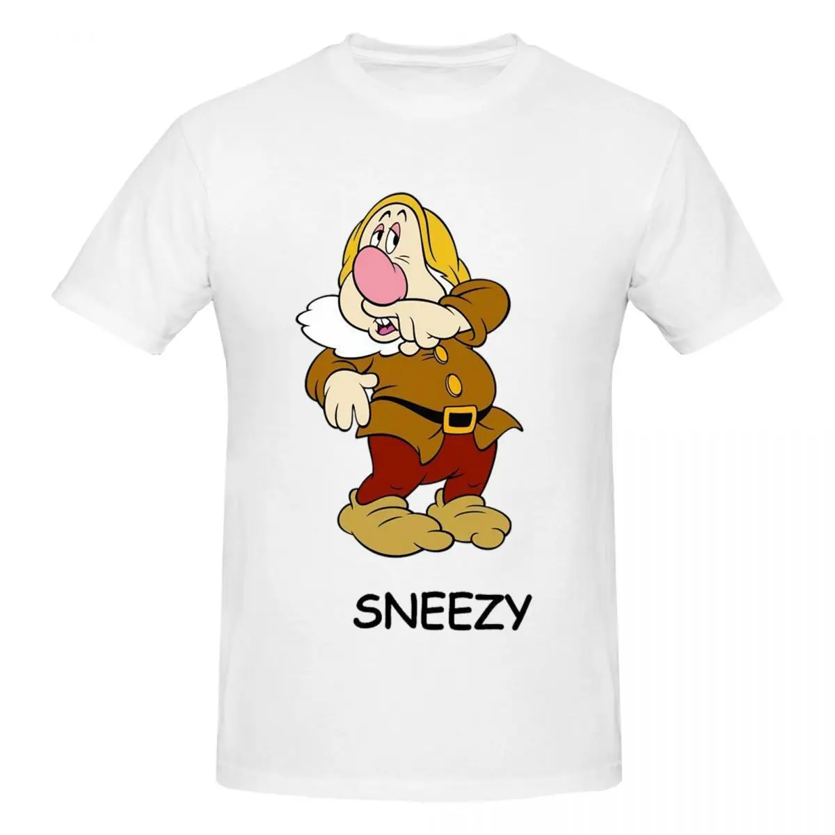 Футболка Белоснежка и семь гномов для мужчин хлопковые футболки больших