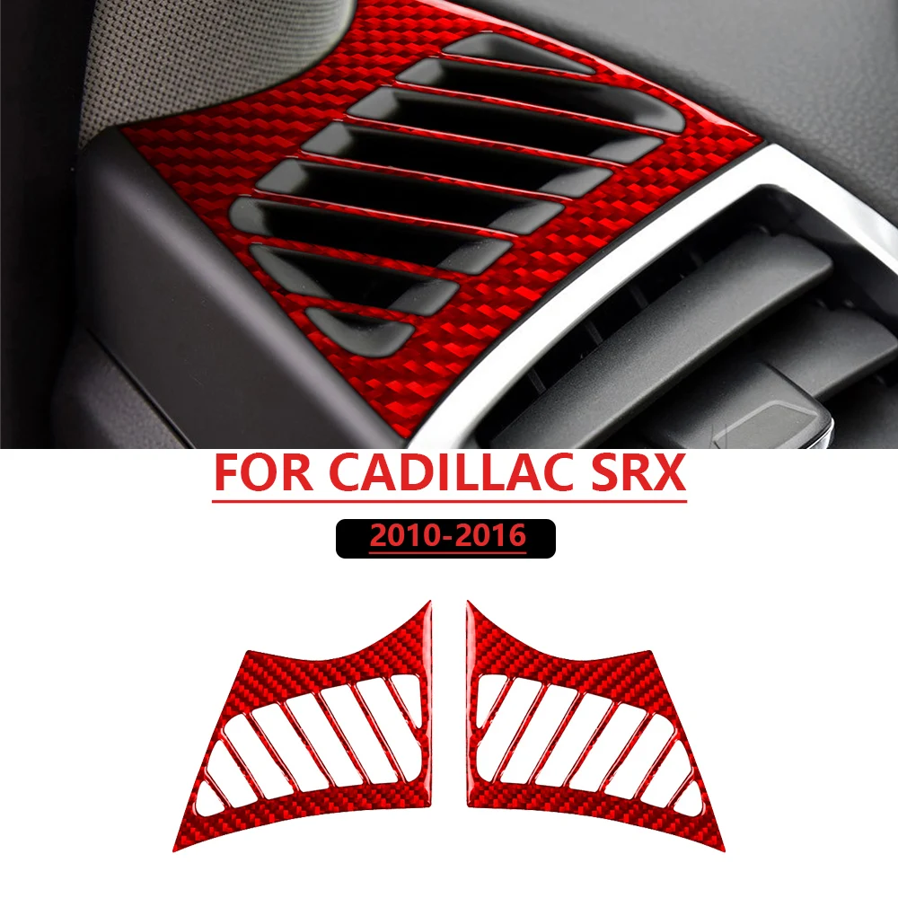 Фото Красная кнопка переключения фар для CADILLAC SRX 2010-2012, декоративные наклейки из настоящего мягкого карбона для интерьера автомобиля №2