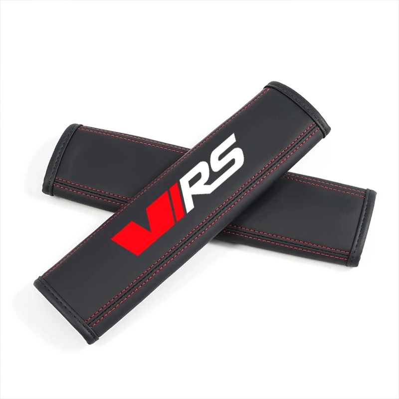 

2 шт. кожаные наплечные чехлы с логотипом VRS Nappa для Skoda Kodiaq Rapid Fabia Octavia 1 2 3 A5 A7 MK1 MK3 MK4 VRS