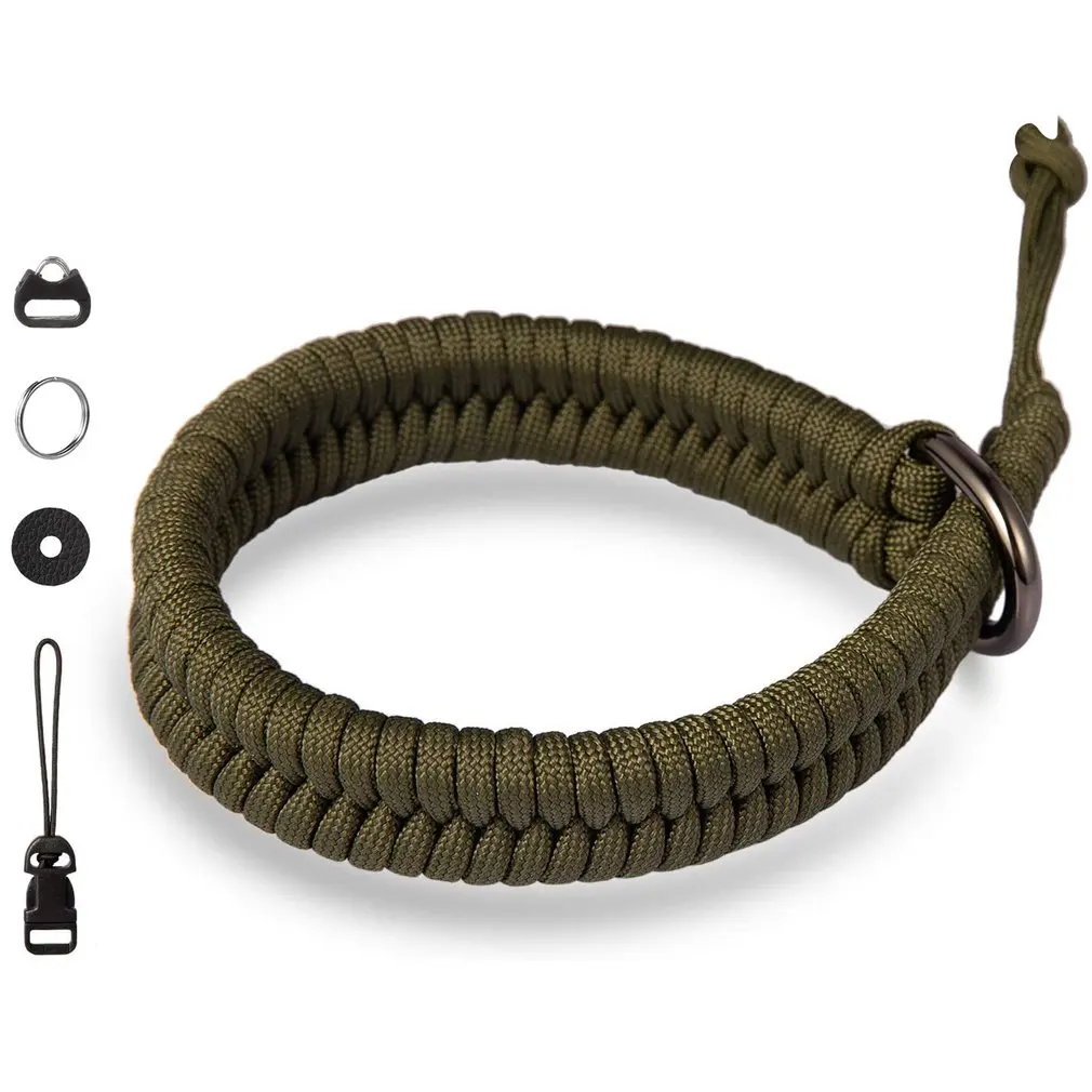

1pc Adjustable Digital Camera Adjustable Length Hand-woven Wrist Lanyard Strap Grip Weave Cord Bracelet for Cord DSLR