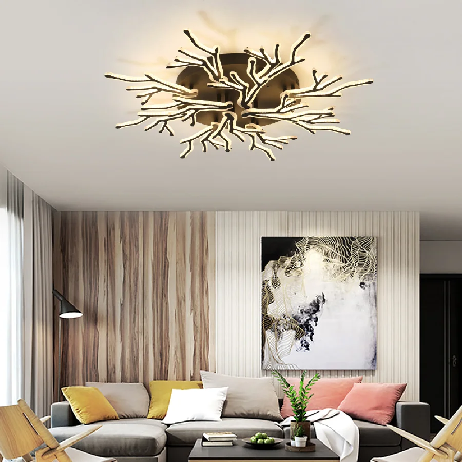 

White/black Modern led Chandelier for living room Bedroom Restaurant chandelier lighting ledlamp indoor home light fixtures