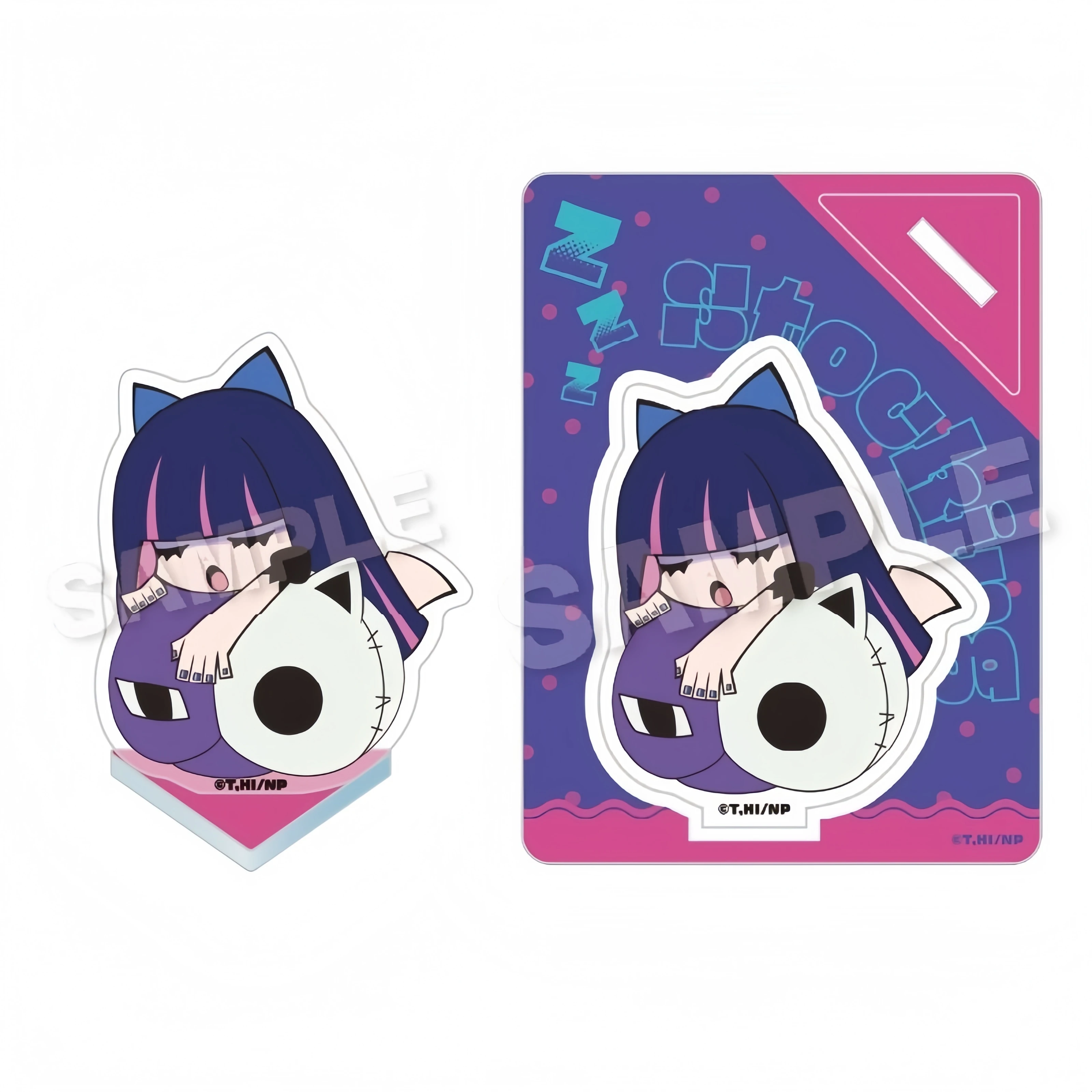 Фото Фабричный магазин: Акриловая подставка для фигурок Panty & Stocking with Garterbelt, 10 см, модель персонажа, сувенирная продукция, брелоки №2