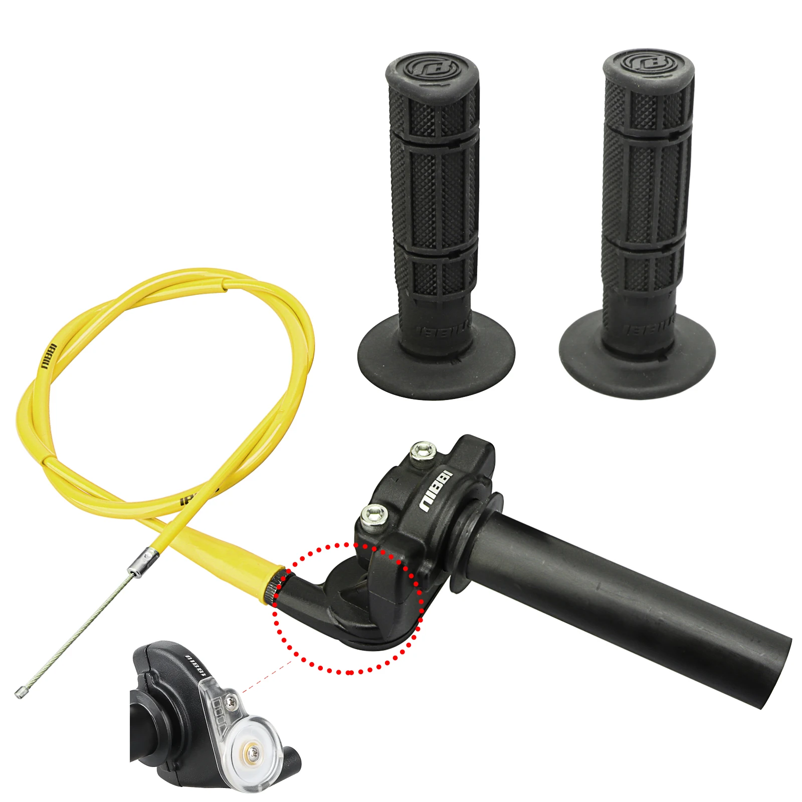 

Рукоятка дроссельной заслонки мотоцикла с кабельной линией, 22 мм