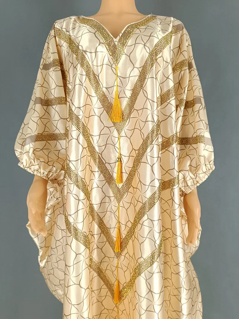 Новые африканские платья с кисточками для женщин кафтан Джеллаба марокканский