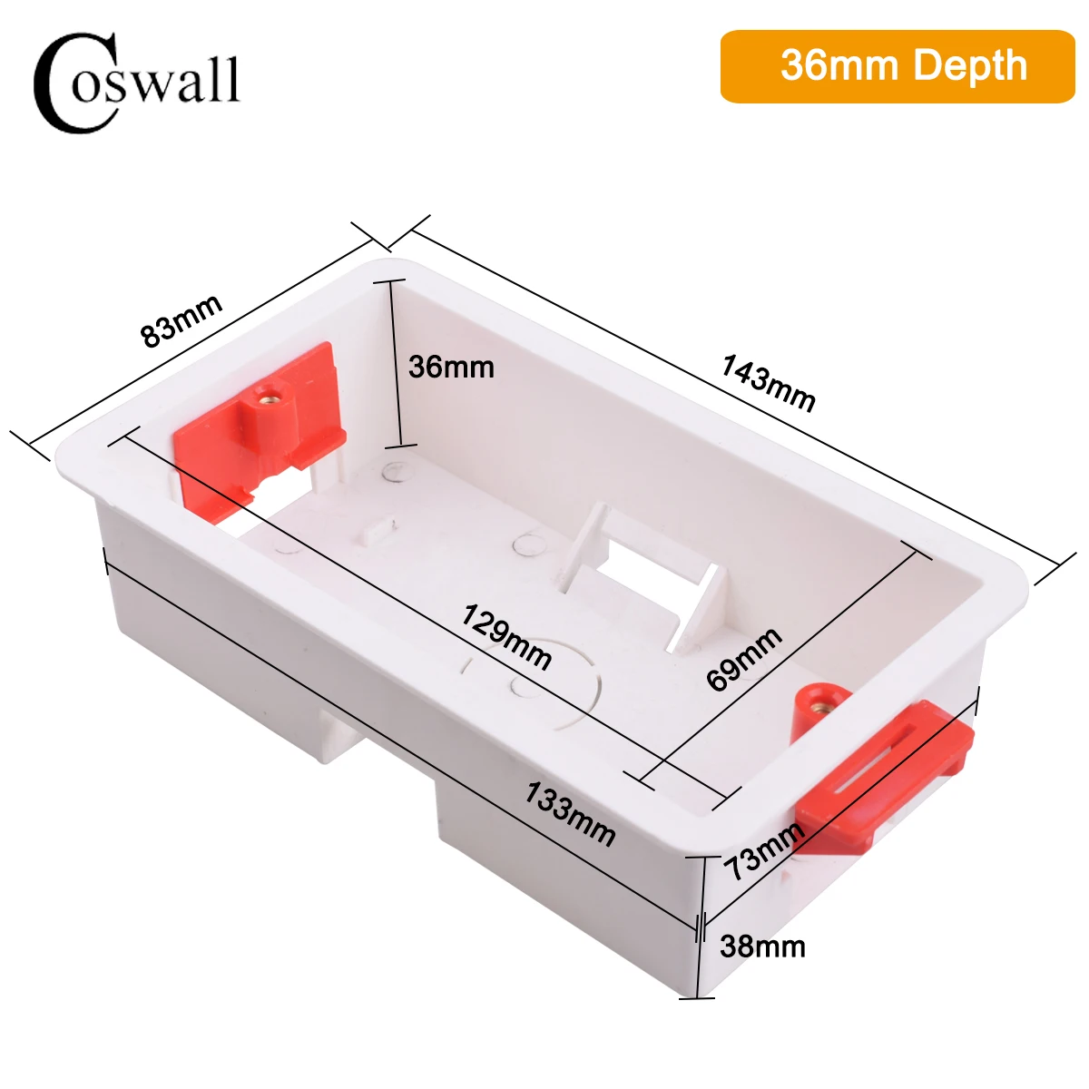 

Коробка Coswall 86 1/2 Gang для гипсокартона