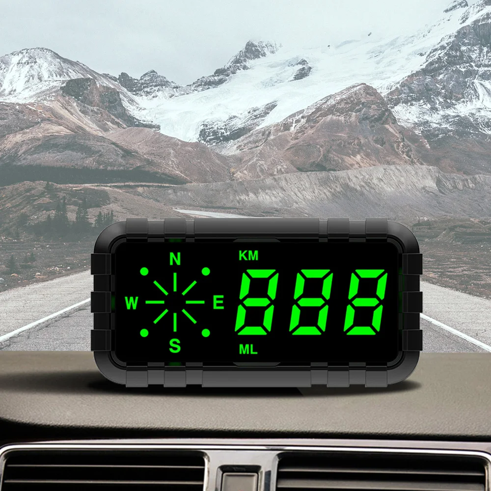 

Измеритель скорости и пробега, цифровой компас с сигнализацией скорости, GPS, дисплей скорости, Универсальный для всех транспортных средств, новинка C3010
