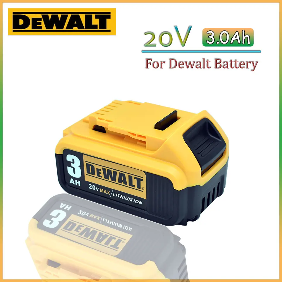 Dewalt DCB200 3000mAh 20V MAX Replacement Battery for Dewalt 20V/18V Batteries DCB184 DCB182 DCB180 DCB181 DCB182 DCB201 DCB204