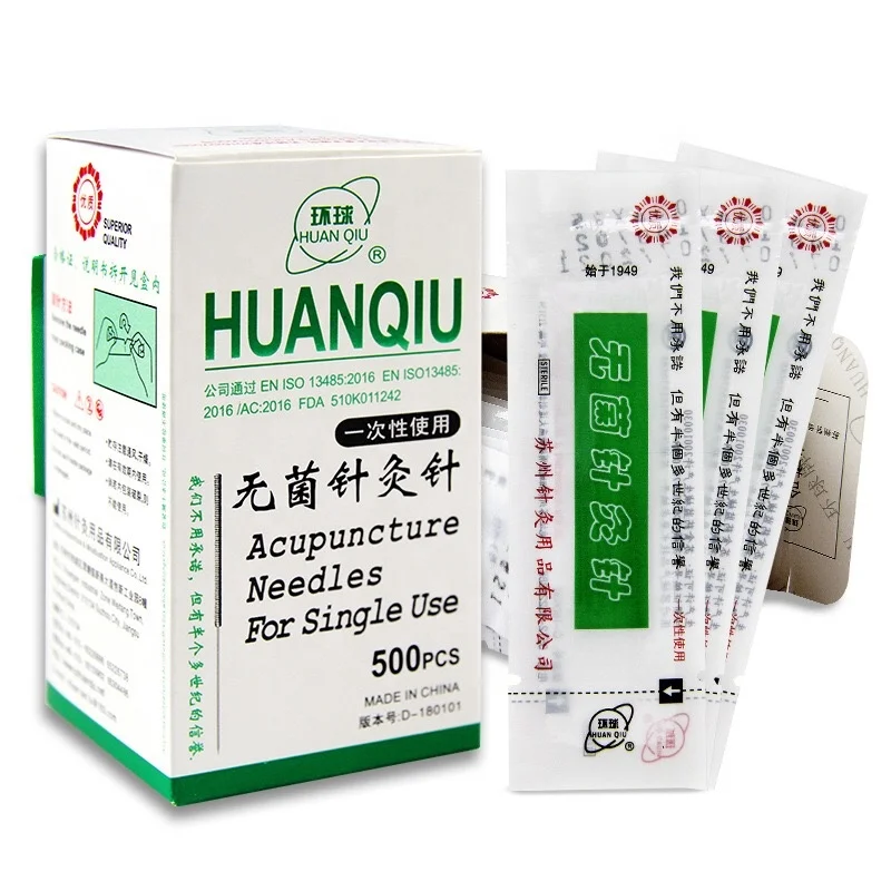 

Medical Stainless Steel Huanqiu Disposable Sterile Acupuncture Needles 500pcs