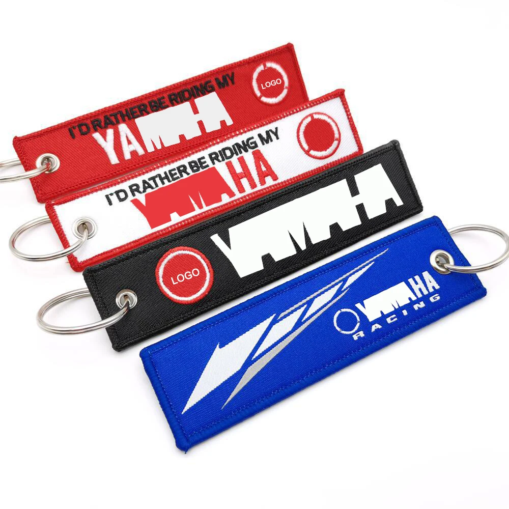 Двухсторонняя вышитая тканевая полоса 1 шт. тканевый брелок с логотипом yamaha