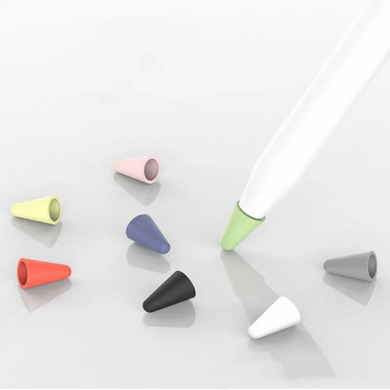 

Couvercle de pointe de crayon muet en Silicone, 20/50 pièces, étui de Protection de pointe remplaçable pour Ipad, 1 2 stylet