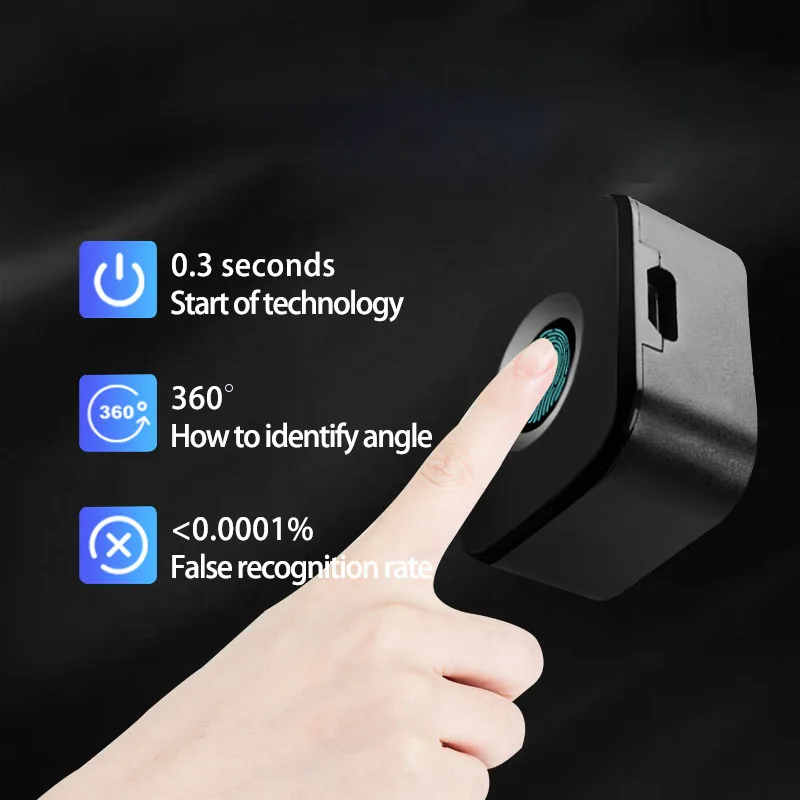 

Smart Fingerprint Lock Drawer Lock Cabinet Lock usb Charging Electronic Lock