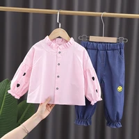 girls clothing kit 2022 new style baby girl fashion two piece set childrens clothing wholesale designer clothes