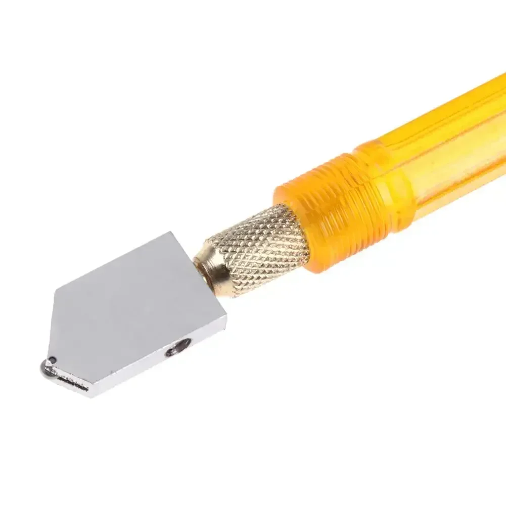 Алмазный роликовый стеклорез 170 мм 3 мм-12 сплав Пластик Желтые режущие линии