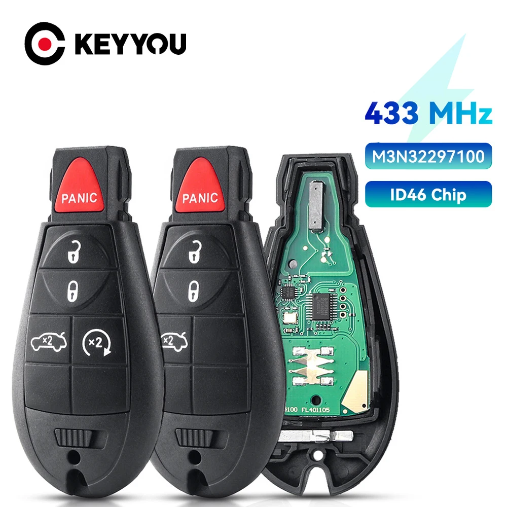 Смарт-ключ KEYYOU M3N32297100 для Dodge Дротика 2012-2016 4/5 кнопки Автомобильный Брелок