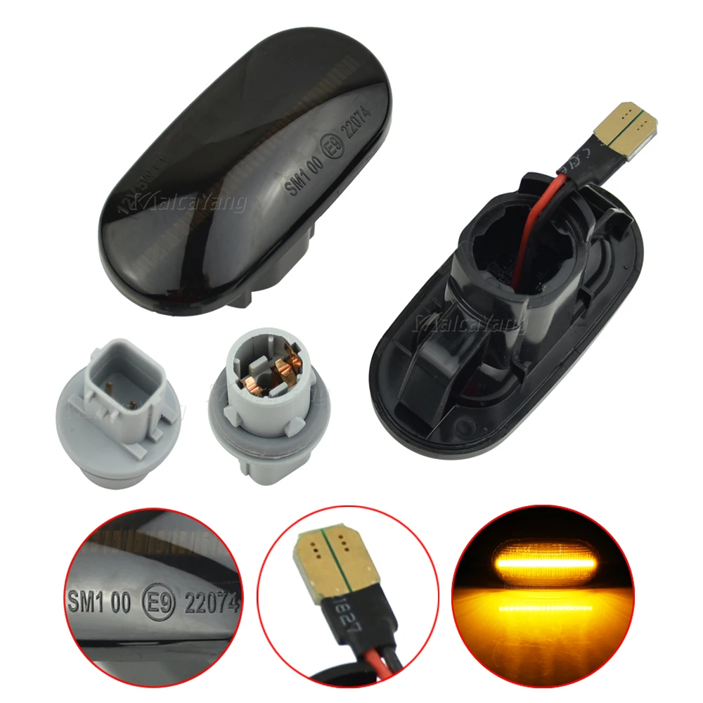 

2Pcs LED Dynamic Side Marker Turn Signal Light Indicator For HONDA Prelude CRX S2000 Integra Fit Del Sol Acura Civic