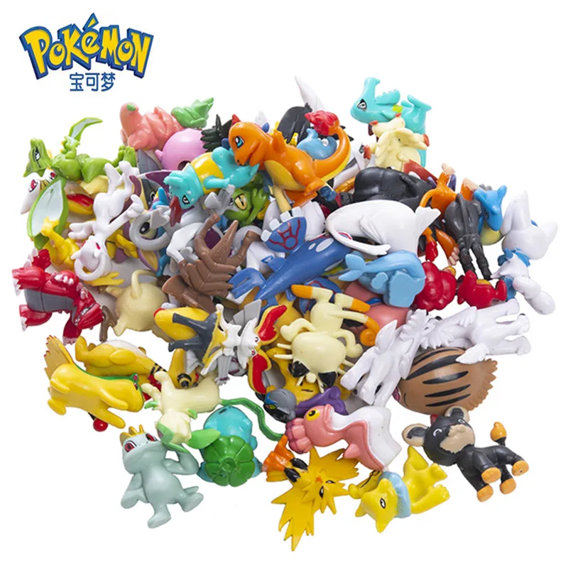 S 4-6cm Not Repeating Different Styles Pikachu Action Pet Collect Model Kids Toy Gifts