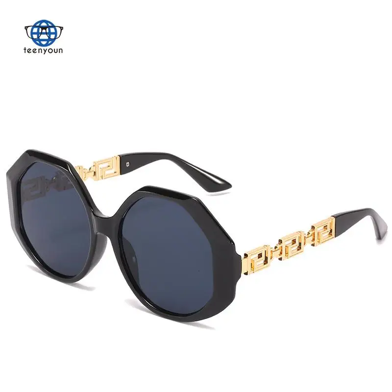 

Teenyoun New Polygon Sunglasses, Luxury Brand Fashion Brands, Big Frame Glasses, Fashionable Sun Glasses, Women
