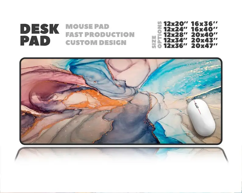 

Pink Marble Desk Pad, HD Colorful Marble Print Desk Mat, Large Mouse Pad, Desk Decor, Desk Pad, Large Desk Pad, Place Mats, Desk