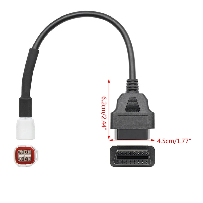 Универсальный разъем OBD K для мотоциклов 4-контактный адаптер