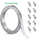 304 червячный зажим из нержавеющей стали, шланг с регулируемыми крепежными элементами, сделай сам, зажим для шланга, проводной зажим, 1 рулон, Прямая поставка