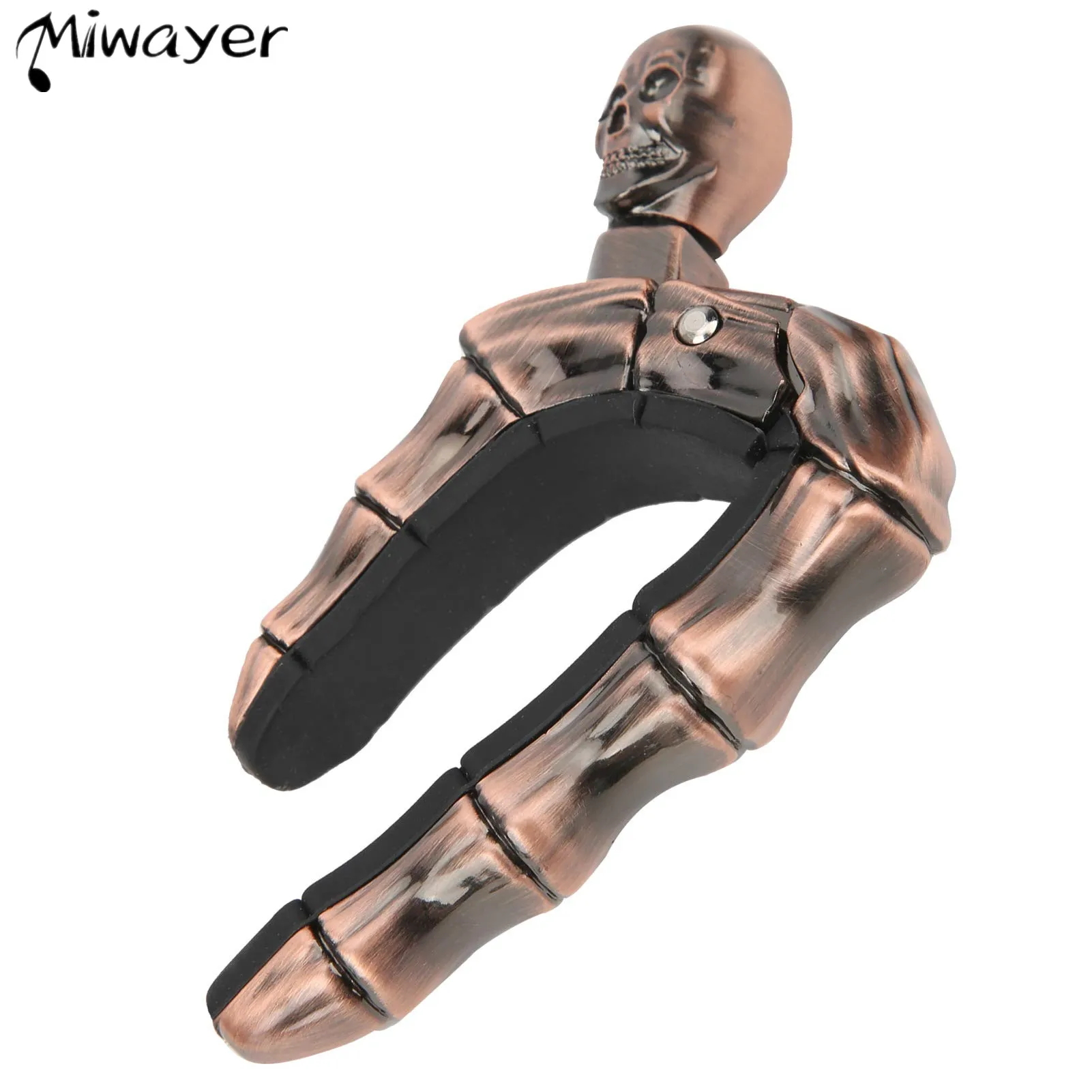 

Miwayer Guitar Capo, Skull Guitar Capo Clip Adjustable Tightness Accessories Parts for Folk Acoustic Guitar Ukulele