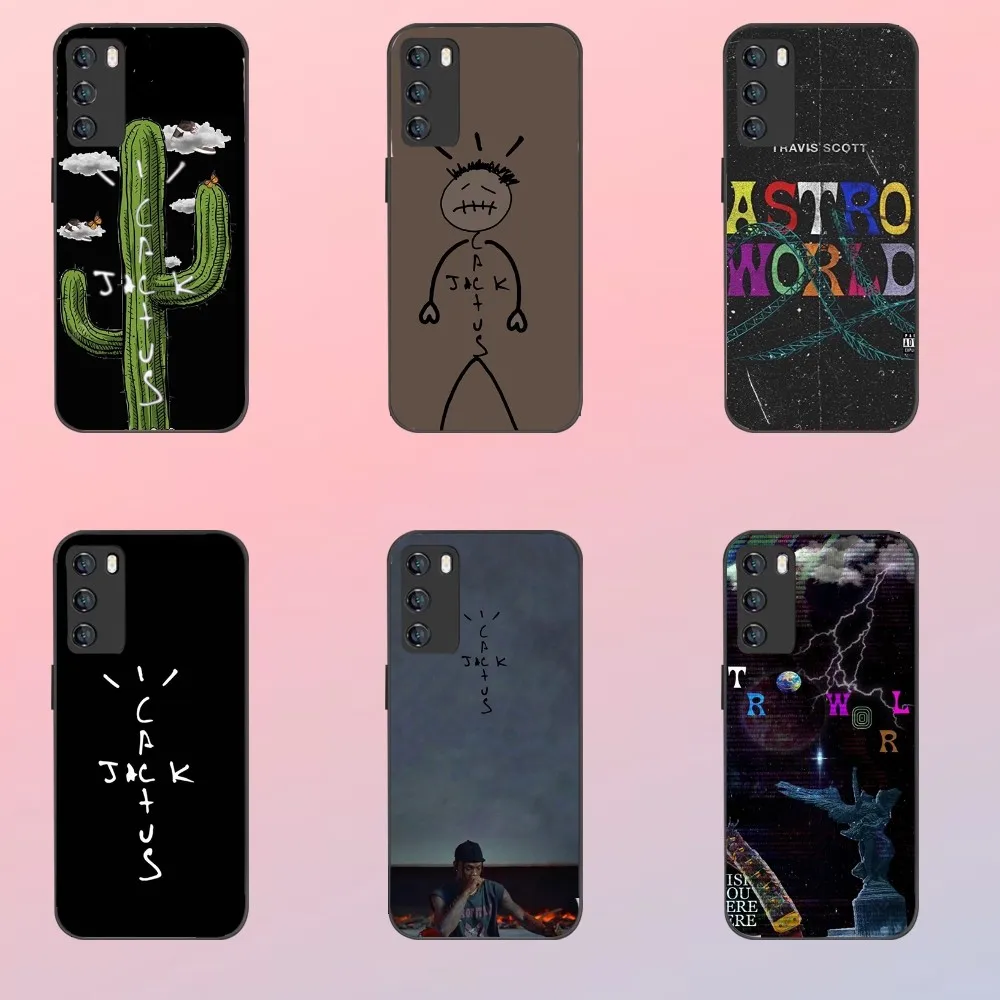 Travis Scott Huncho ASTROWORLD Phone Case For Samsung Galaxy A52 A12 A51 S21 Edge S22ULTRA S23 S20LITE Plus Ultra Black Cover