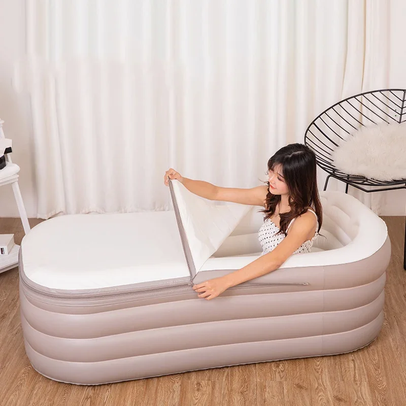 Надувная пластиковая Ванна для взрослых отдельно стоящая большая емкость Banheira