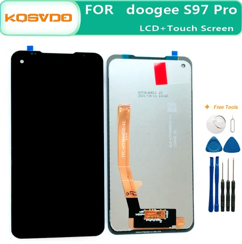 6,39 "новый оригинальный ЖК-дисплей для Doogee S97 Pro + кодирующий преобразователь сенсорного экрана в сборе LCD + сенсорный дигитайзер для DOOGEE S97Pro + Инструменты