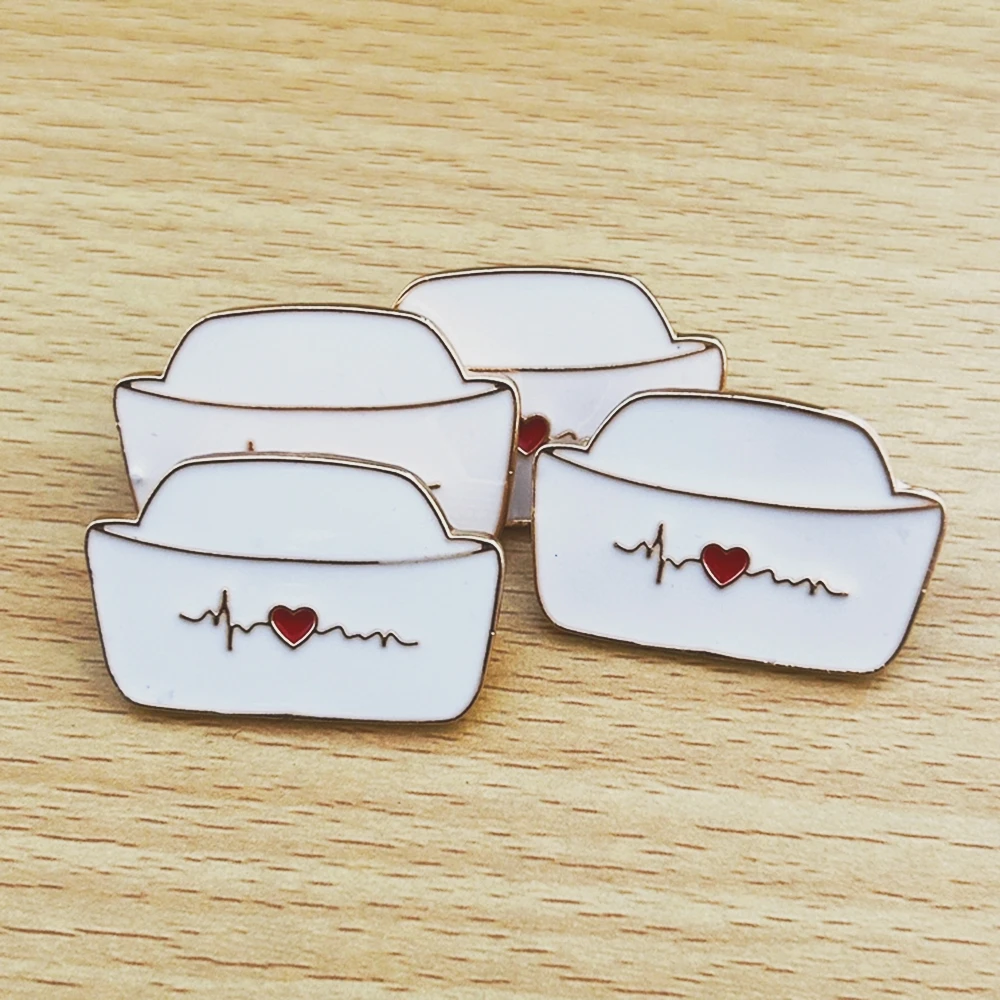 Брошь эмалированная женская значок для медсестры шляпы аксессуары лацканов