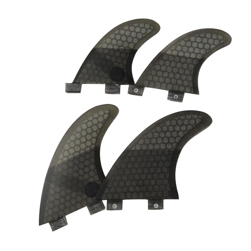 4 уровневые плавники UPSURF FCS M + GL Surfboasrd плавники для серфинга стабилизатор для серфинга 4 шт. в наборе серые