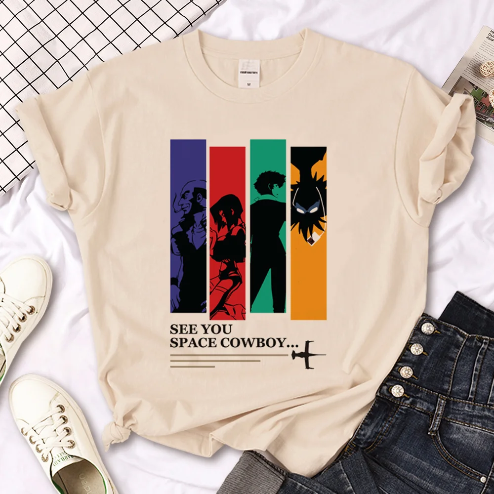 

Cowboy Bebop t-shirts women summer comic anime tshirt female comic Japanese streetwear clothes