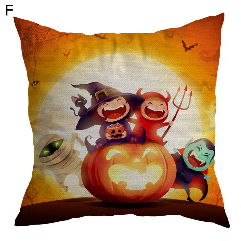 

Pillow Cover Breathable Throw Pillow Case Pumpkin Pattern Throw Pillow Slipcover Cushion Cover