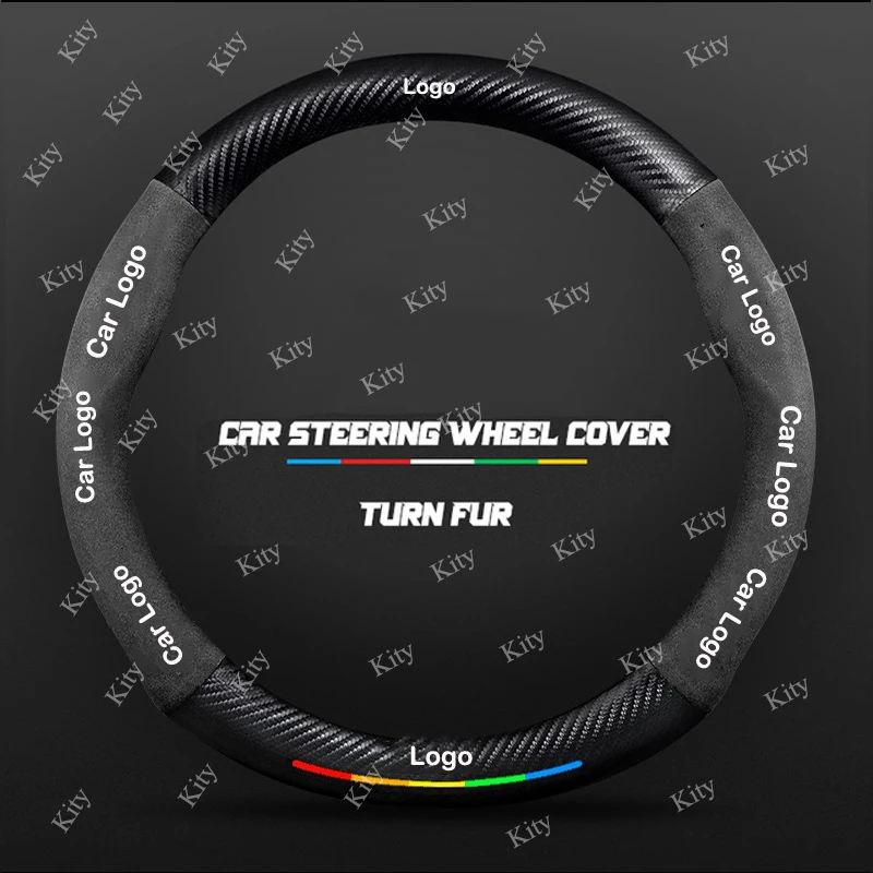 

Car Turn Fur Steering Wheel Cover For Citroen C1 C2 C3 C4 C5 C6 C4L Berlingo Picasso C 5 Aircross Sega Elysee Carbon Fibre