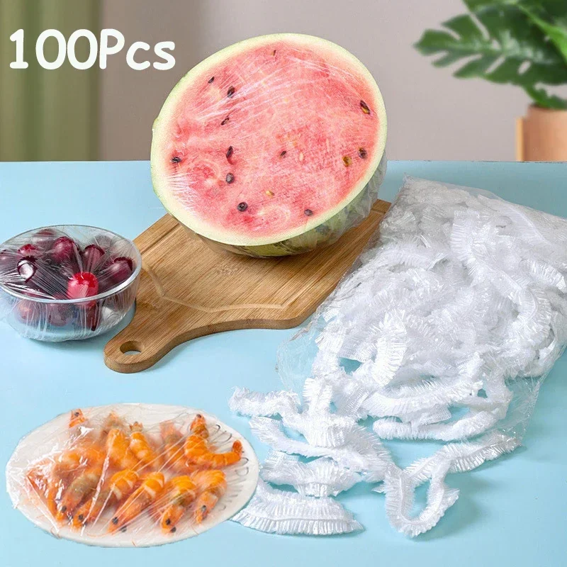 

Wrap Fruit Disposable Saver Fresh Bowl Food Keeping Plastic Watermelon Bags Vegetable Cover Summer Caps Storage Cups