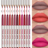 12 colors lip liner pens apply to lip eye brow smooth and silky texture waterproof create clear lip contours long lasting makeup