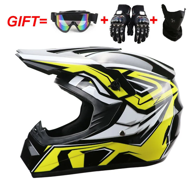 

Send 3 pieces gift children and adolescent off-road motorcycle Rally shelmet bike downhill cool kart AM DH casco cross helmet